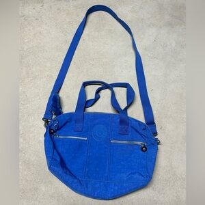 Kipling Royal Blue Large Crossbody Shoulder Tote Bag